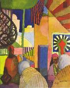 August Macke Im Basar oil painting picture wholesale